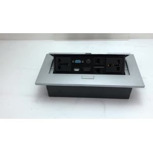  Multimedia conference desktop recessed mounted power socket with usb Manufactures
