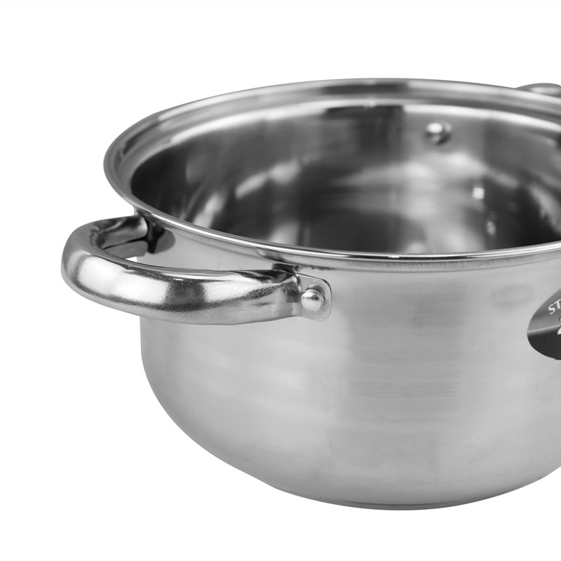 Restaurant 12pcs Stainless Steel Cookware Set Customized Logo