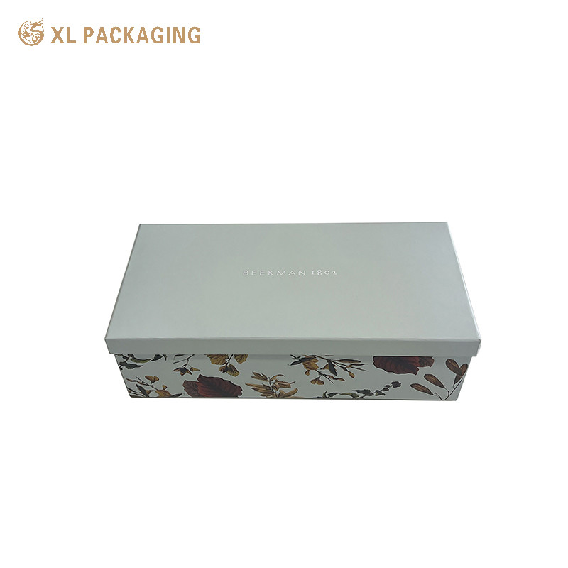 Skincare Custom Size 157gsm Material Cosmetic White Printing Flower Disney Certificate Lid And Base Gift Box
