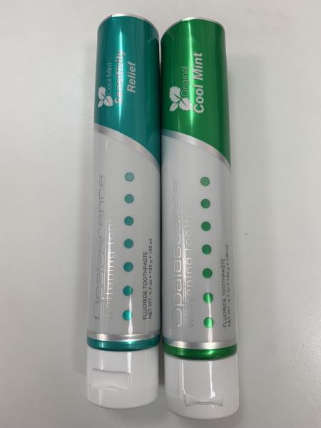 4.7Oz - 113g Aluminum Barrier Laminate Tube Toothpaste Packaging With Flip Top