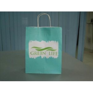  Customized kraft paper shopping bag, various design and dimensions are available Manufactures