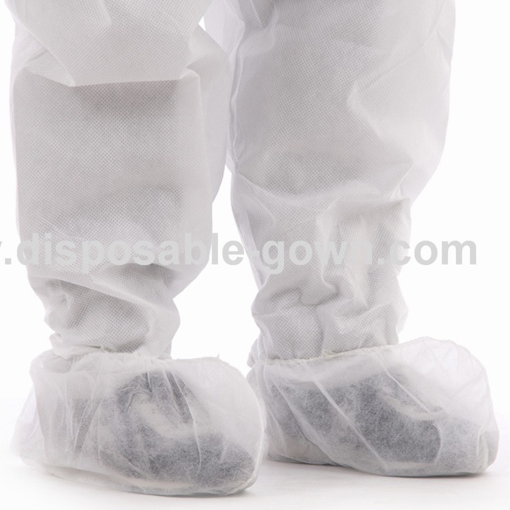 Single Use Nonwoven Shoe Cover With Elastic Opening