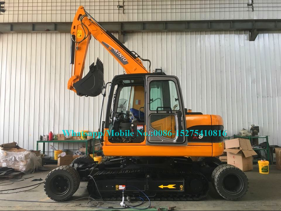 9 Ton Wheeler Crawler Amphibious Dredge Excavator With Japan Yanmar Engine