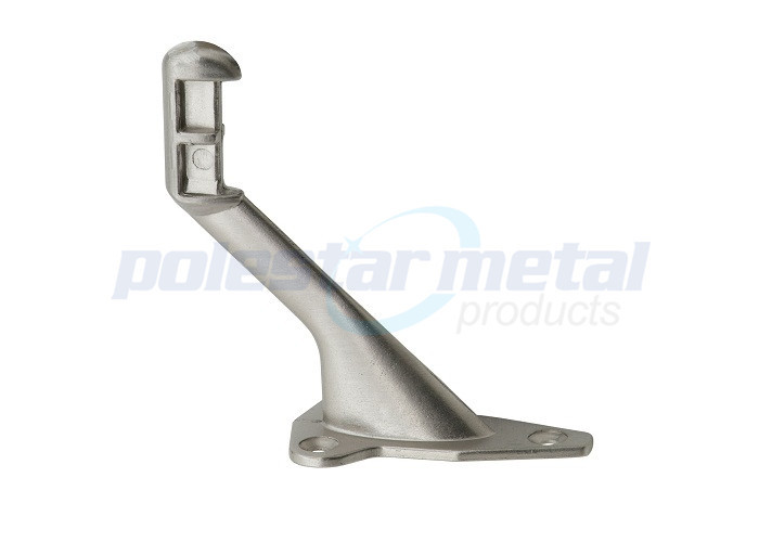 Decorative Door Hardware Satin Chrome Heavy Duty Handrail Brackets 74mm