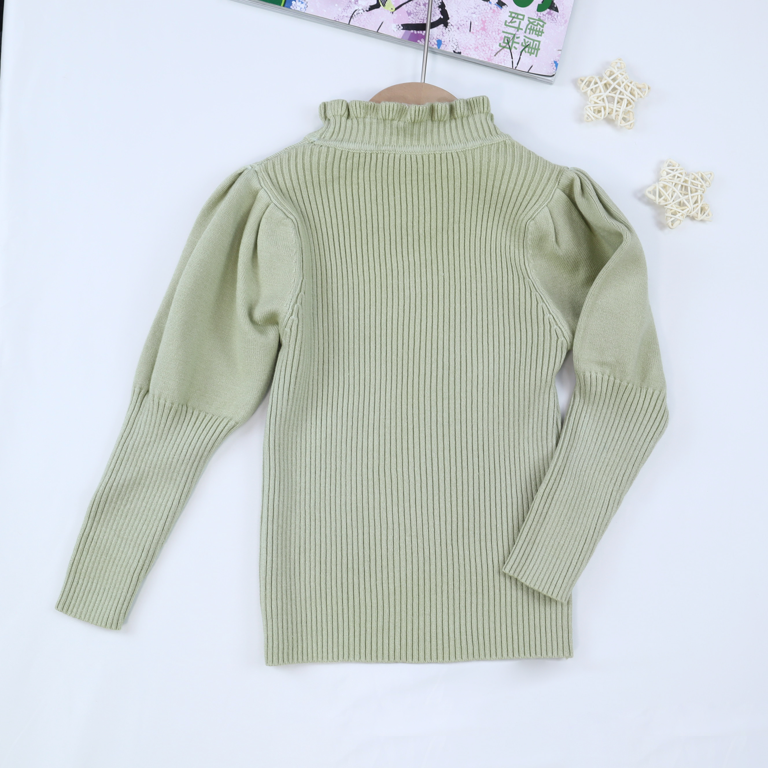 Wholesale Girl Sweater Warm Kids Pullover Top knitted sweater Girl's Sweaters Winter Clothes For Kids