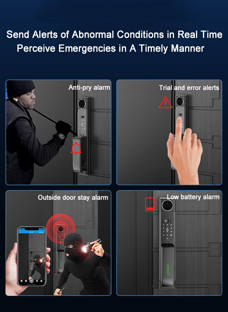 Xhome Video Call Lock Safety Apartment Electronic Door Locks