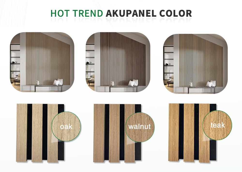 HPL Finish Wall Panels Akupanel Acoustic Wall Panelling for Standard Size 2400*600*21 mm