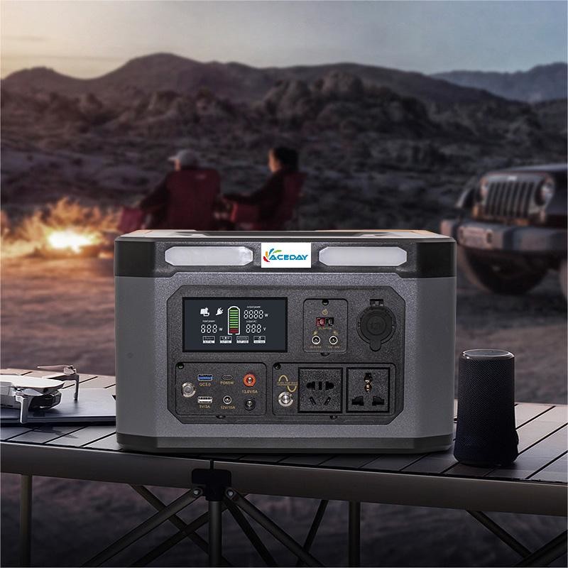 Ac110V 220V High Capacity Portable Power Station 1500W IP63 AH1500