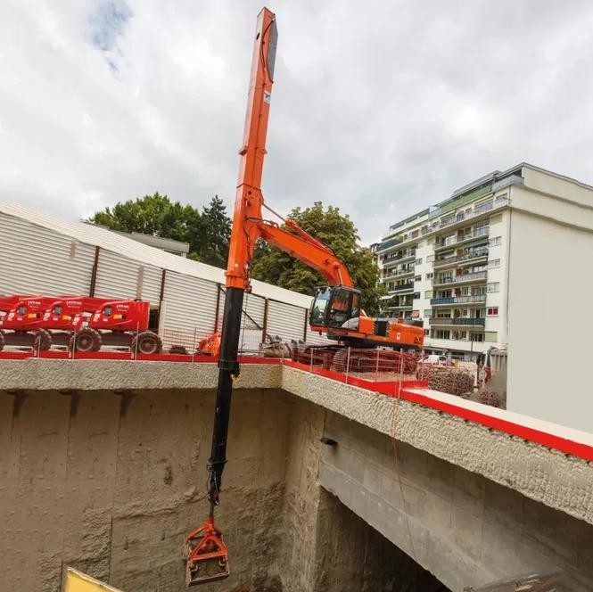 Extendable Excavator Telescopic Boom 20M Excavator Long Reach Boom