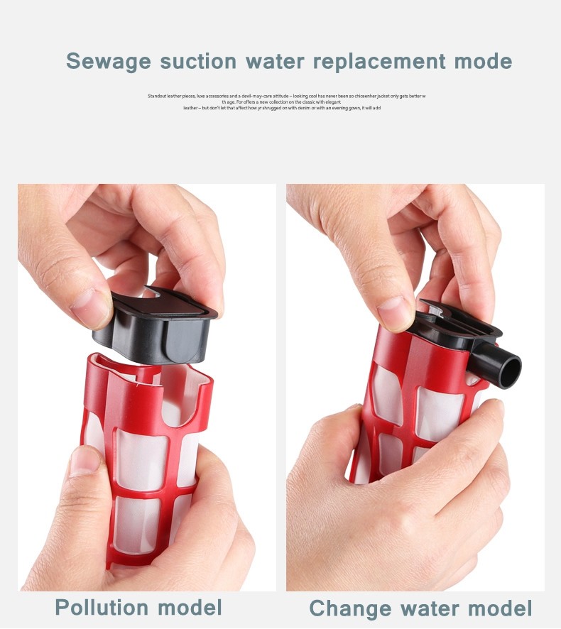 Aquarium Gravel Vacuum Cleaner Automatic Filter Cleaning Fish Tank Sand Sludge Extractor Water Chan