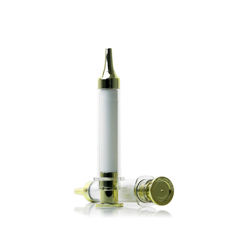 Prefilled Syringe Lip Eye Lift Acrylic Airless Bottle 10ML UV Plating