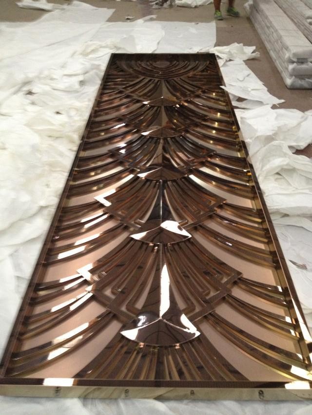Gold Stainless Steel Partition For Facade/Wall Cladding/ Curtain Wall/Ceiling