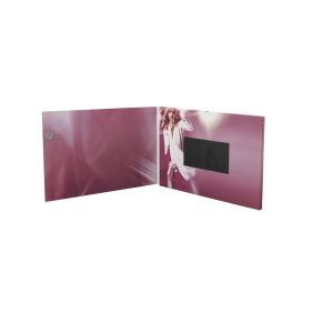Custom Printing LCD Video Mailer Artificial Style Personalised Logo SK368M