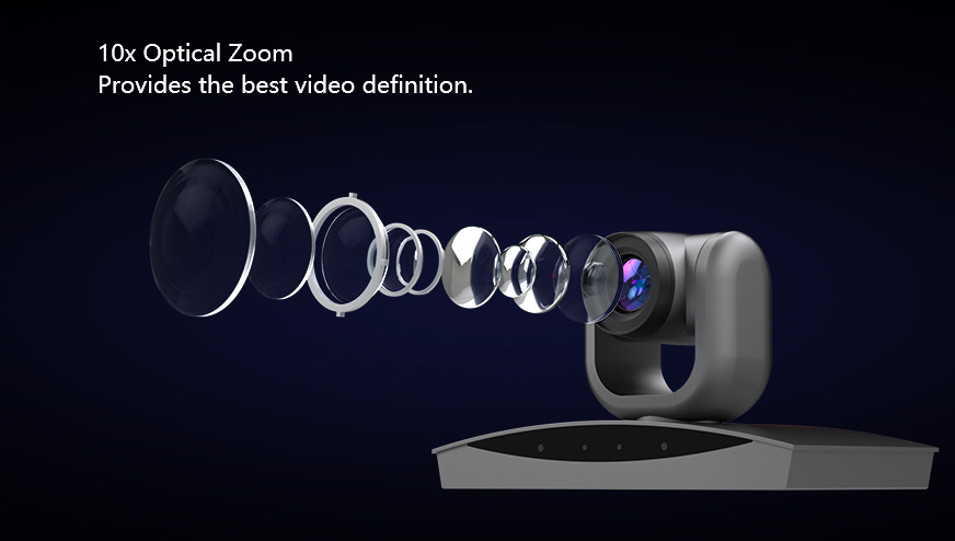 Windows 10x PTZ Camera All-in-One Integrated 1080P ptz video conference camera Broadcast Camera