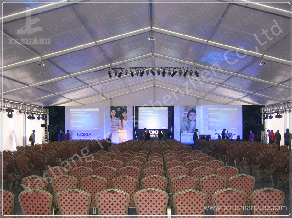 500 Seaters Custom White Outdoor Event Tent , Corporate Event Tent Marquee