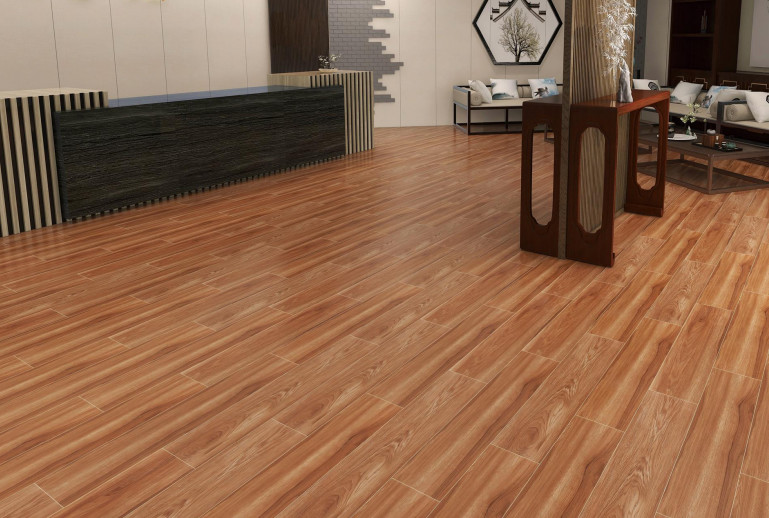 Antibacterial Matt Wall Tile 20x100cm Wood Porcelain Strip Brown Tan Indoor Soft Glazed Floor Tile