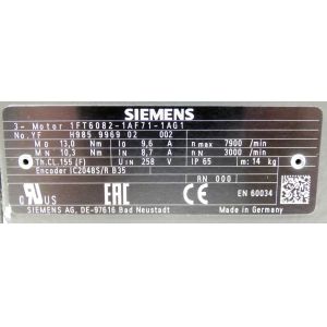 Siemens electrical 1FT6082-1AF71-1AG1 Servo Motor Brand New Authentic