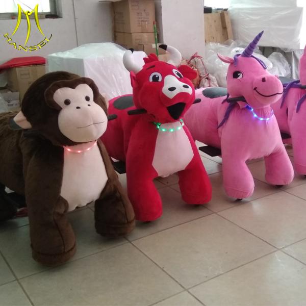 Hansel zoo equipment funny amusement park plush motorbike coin operated kiddie