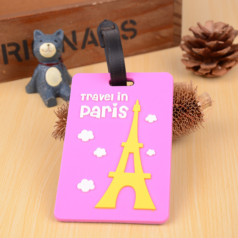 Food Grade Silicone Travel Luggage Tags Unique Identify Labels for Men and Women