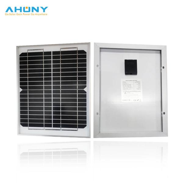 500V White Backsheet Monocrystalline Rigid Glass Solar Panel For CCTV Camera /