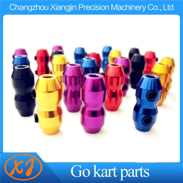 Adjustable Aluminium Anodised Go Kart Throttle Cable Clamp for Brake & Throttle OEM go kart spare parts