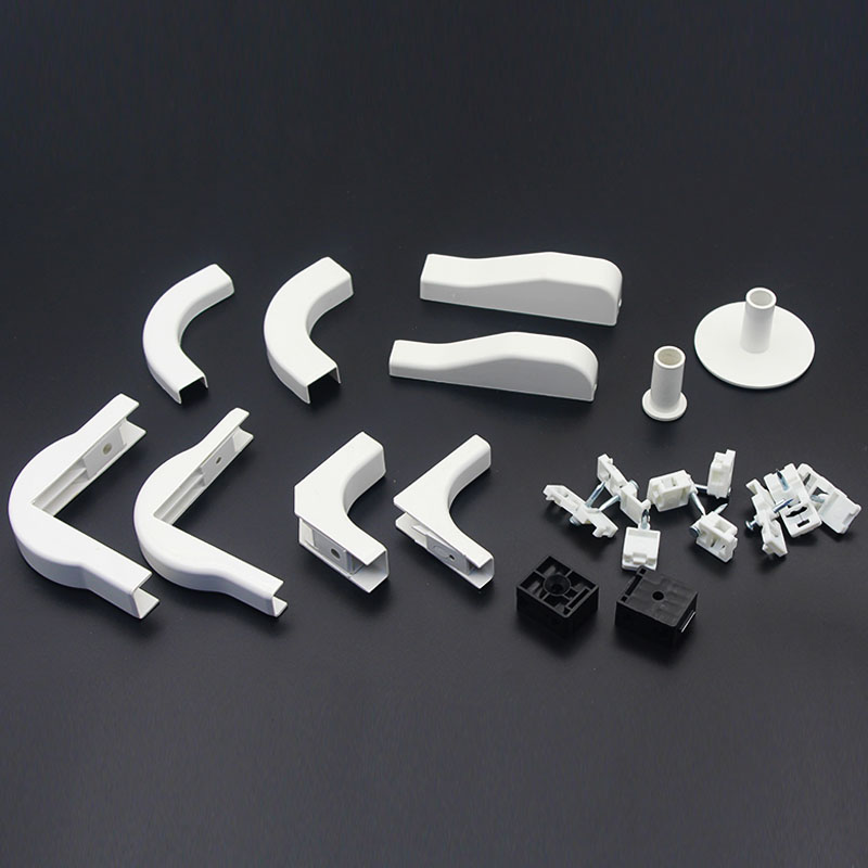 ABS Fiber Optic Plastic Accessories Cable Wiring Right Bending Angle Wall Tube Cable Clip