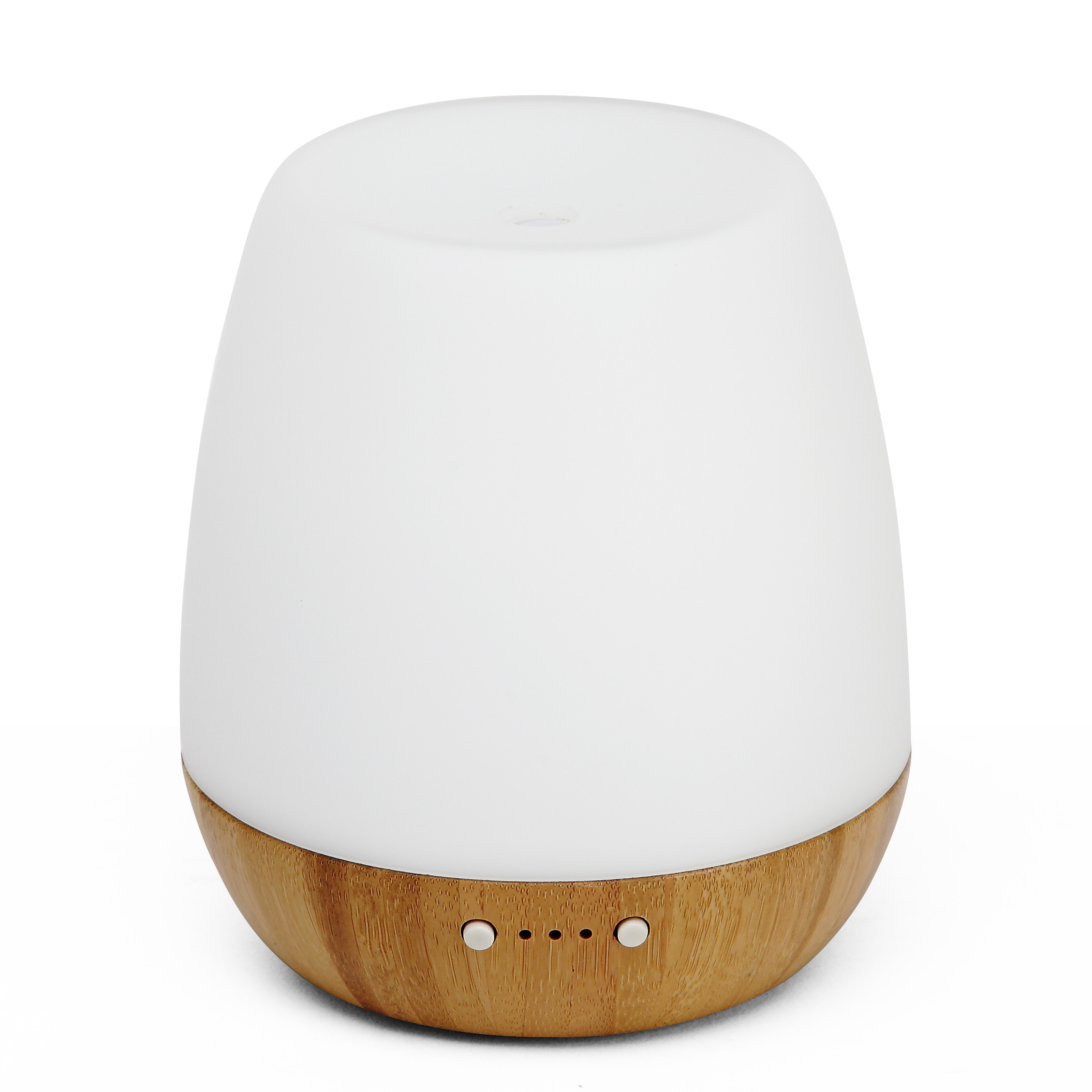 Natural Bamboo Essential Oil Diffuser 180ml Water Tank with warm Color Lights and Auto Safety Shut-Off