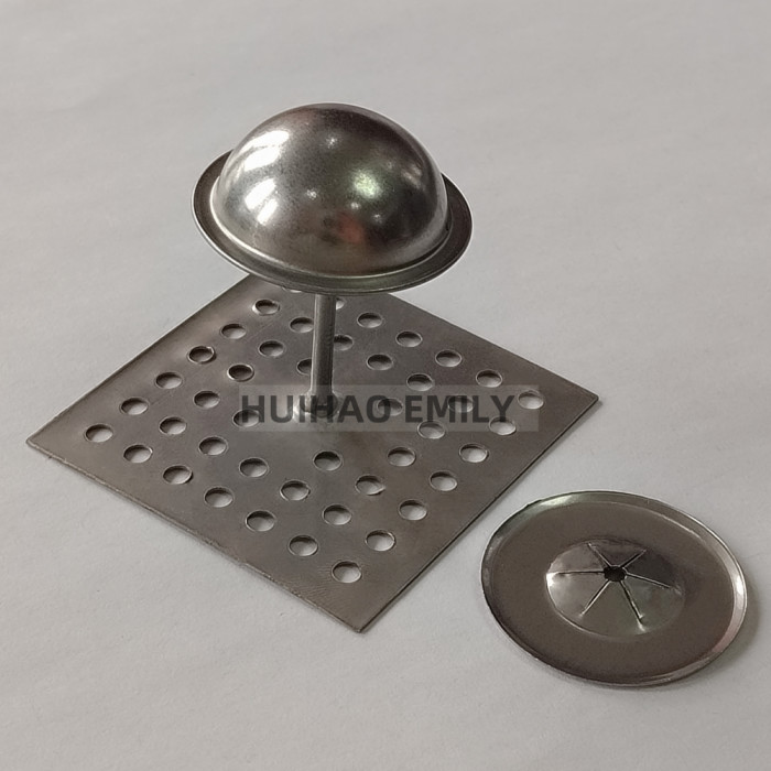 Perforated Base Insulation Hanger Ventilation 2-1/2" Insulation Fastener Pins