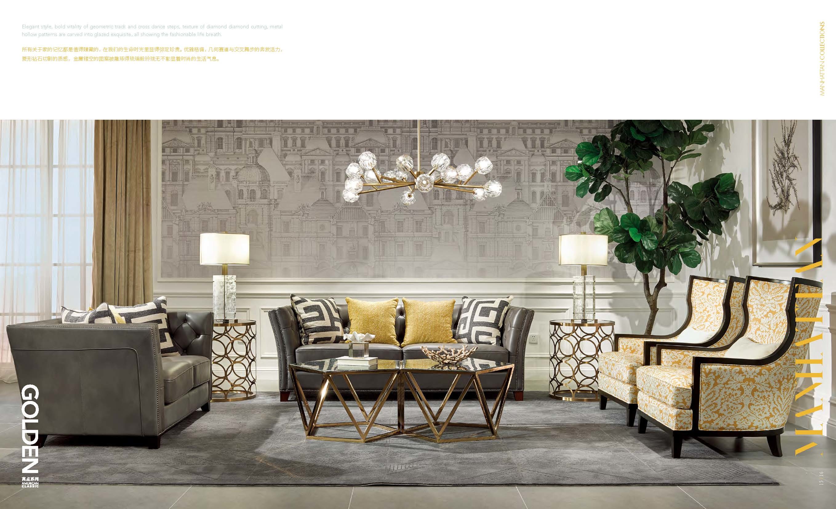 Living room furniture Smart design Coffee table by Stainless steel legs with Oak wood table