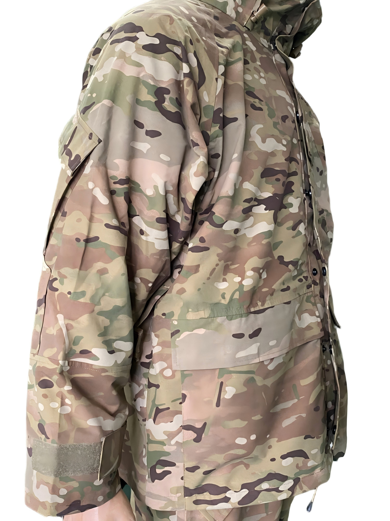 Tactical Camo Combat Set With Waterproof Insulated Grid Jacket For Winter Outdoor