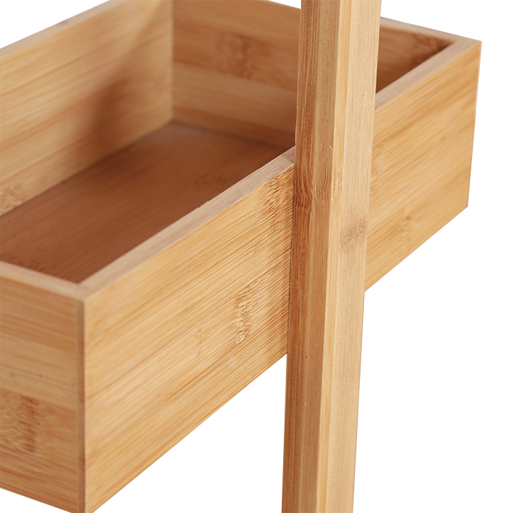 Contemperary Standing Bamboo Storage Rack Shelf Storage 3 Tier