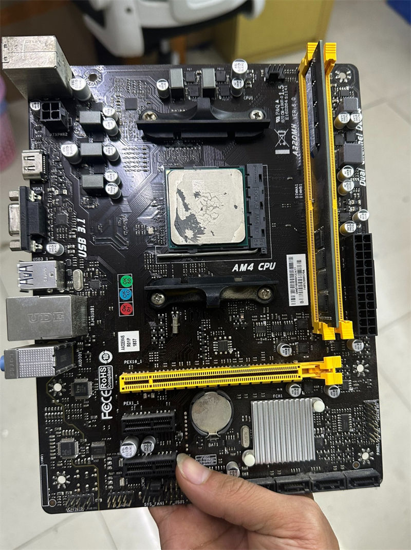 Customized A320MH for biostar AM4 DDR4 64G SATA3*4 USB3.1 M-ATX Desktop A320 Motherboard High Quality Fast Ship