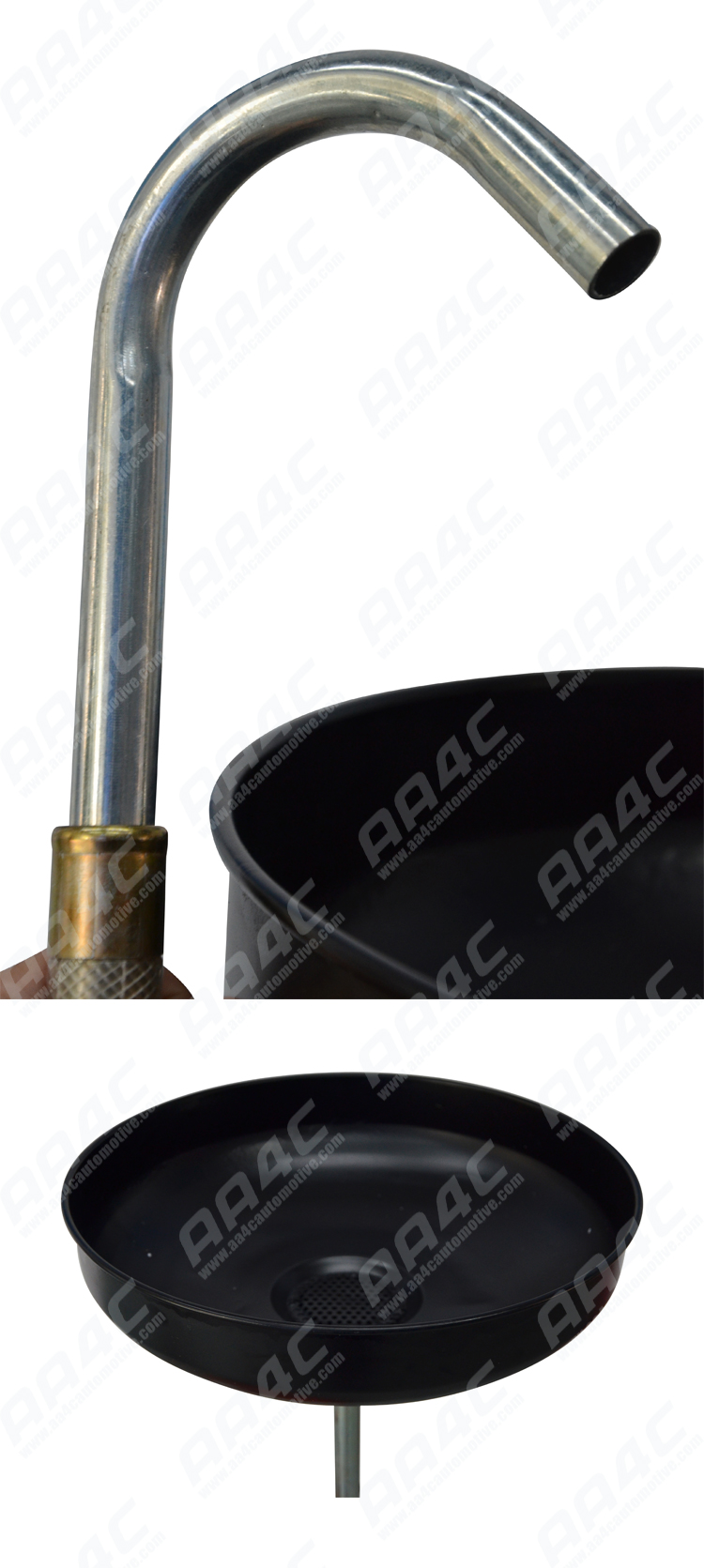 AA4C 70L Combination Pneumatic Waste Oil Collector with Suction Tube Waste oil Collector Oil Drain Collector AA-3194