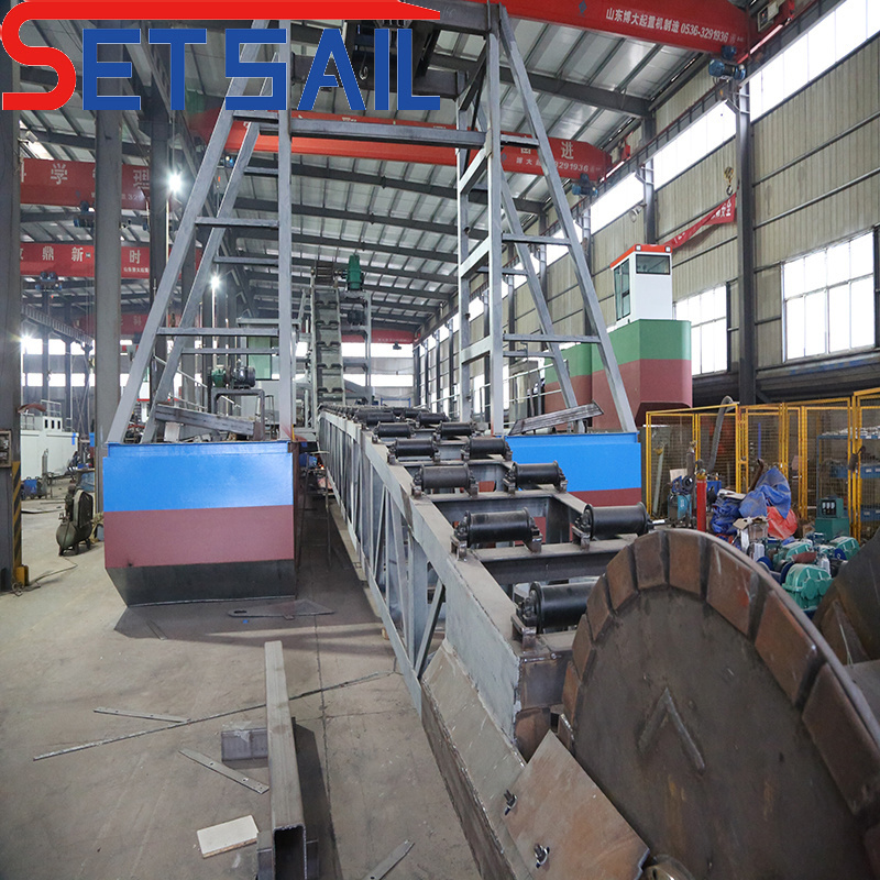 High Capacity Bucket Chain Gold and Diamond Dredger for Sale