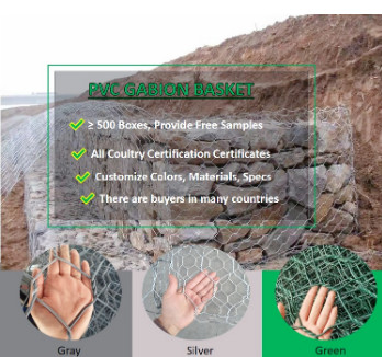 2.7mm Galvanized Gabion Basket Stone Box Customized Size