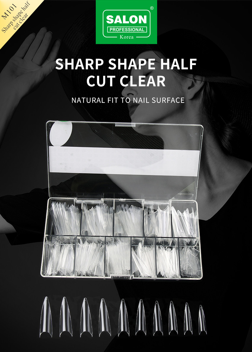 Sharp Shape False Nails Half Cover ABS Acrylic False Fingernails Wholesale