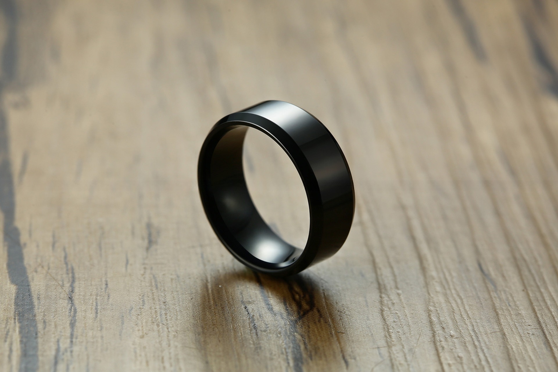 Wedding Stainless Steel Rings Plain Beveled Edges Matte Finished Brushed 8mm 6mm for Anniversary