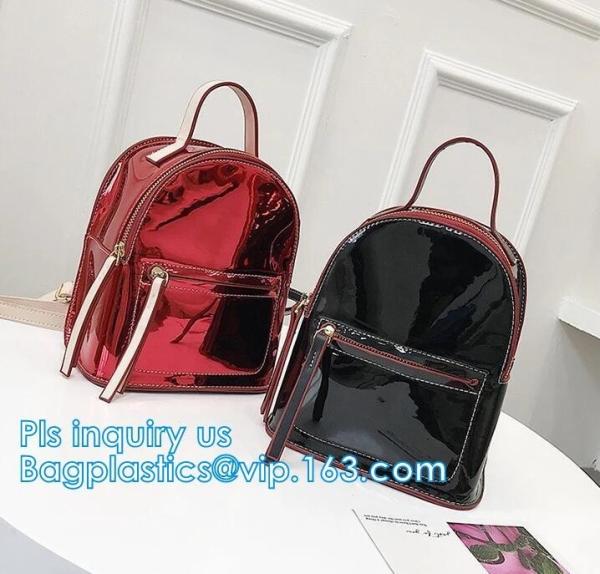 vinyl backpack, Travel Bag Clear Unisex Transparent School Backpack, PVC