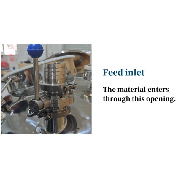 Pneumatic Mixing 304 Stainless Steel Storage Tank with Wheels