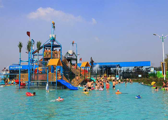Gigantic Aqua Playground Water House Fiberglass Amusement Park Equipment