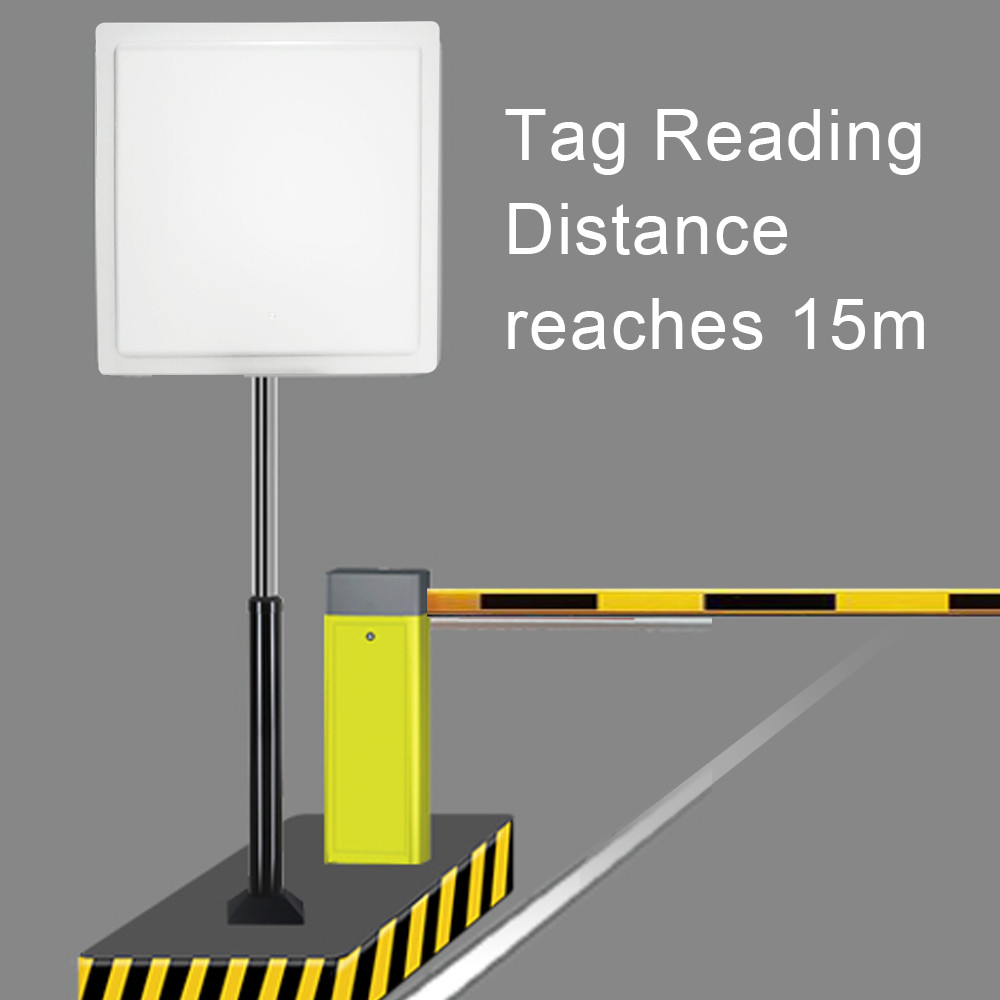  15m RS232/485 WG26/34 RELAY Integrated Uhf Rfid Reader Gates / Boom Barriers Manufactures