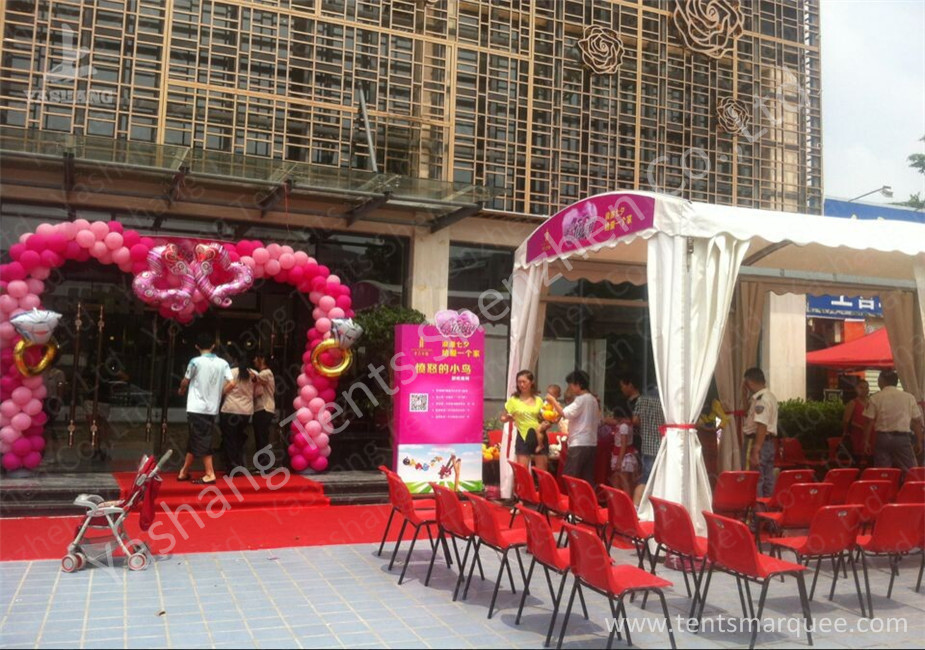 Outdoor Arc Shape PVC Fabric Cover Aluminum Alloy Event Tent for Valentine's Day