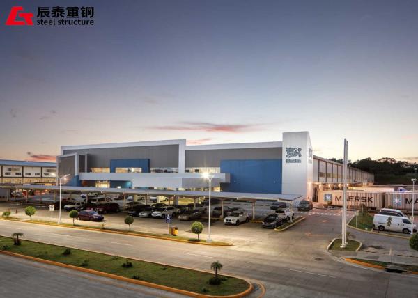 Multi Story Steel Building Distribution Center , Prefabricated Industrial Steel