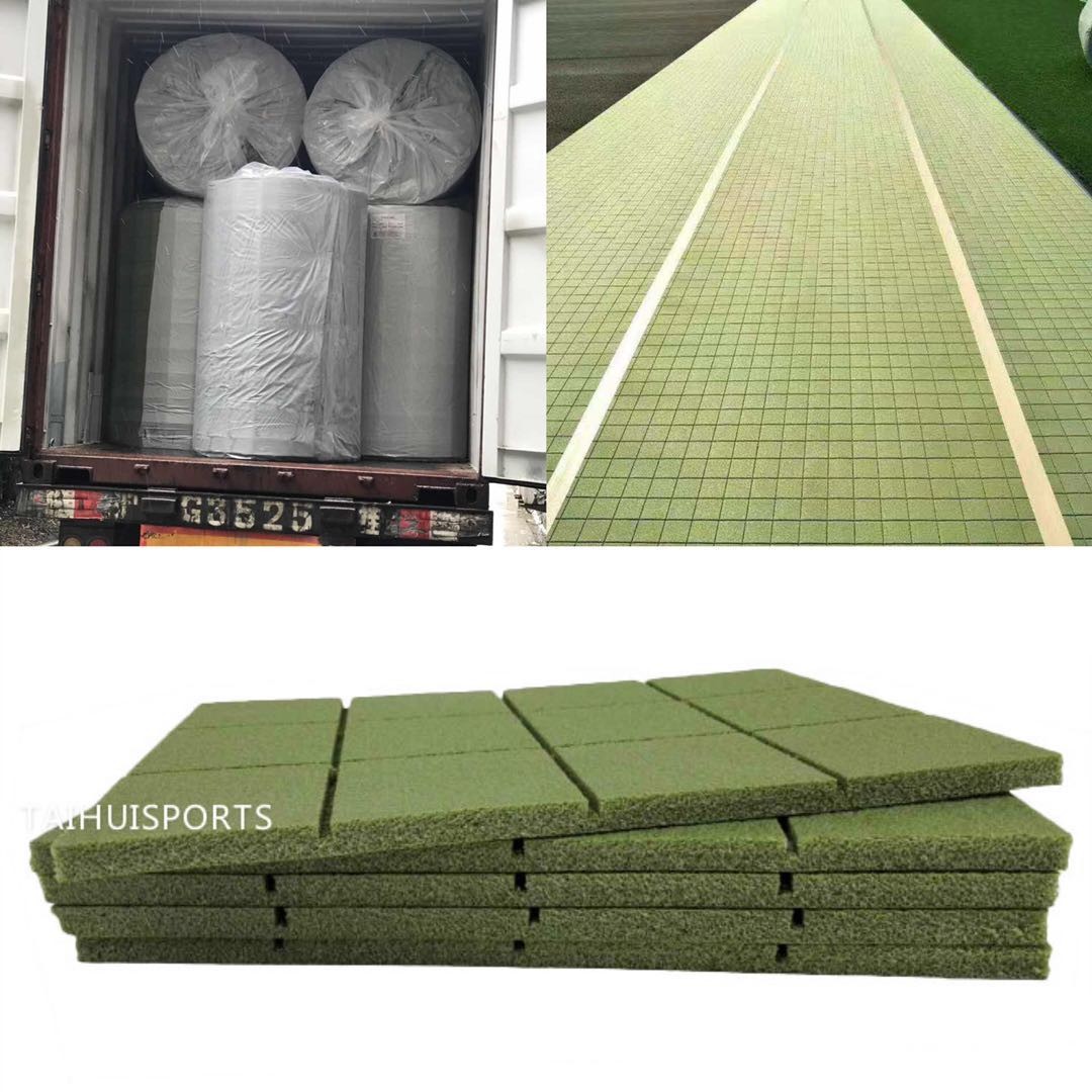 Weather Resistance Shock Pad For Artificial Turf Lawn Solution For EN15330 FIFA 2024 Sports Fields Construction