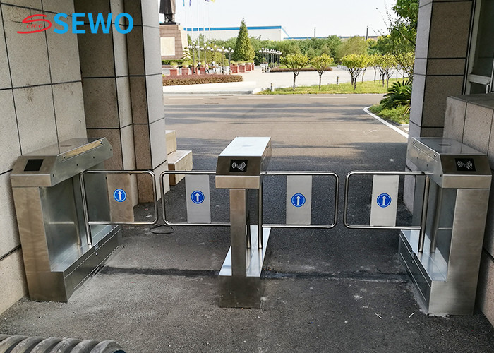 Electronic Turnstile Gates AC220V Pedestrian Security Turnstiles For Office