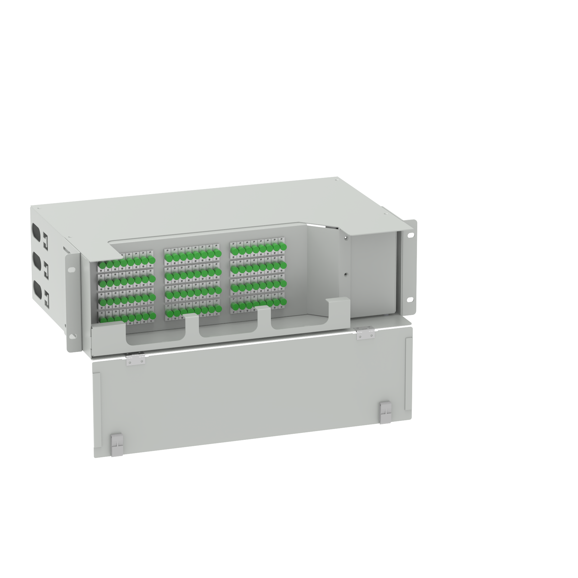 Sub Optic Distribution Frame FC APC Type 96 cores 19 Inch Swing Optical Fiber Patch Panel