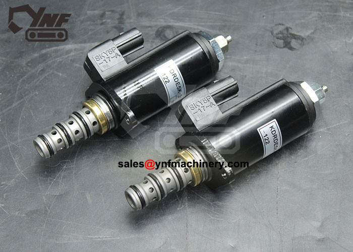YN35V00004F1 YN35V00004F2 Excavator Electric Parts Solenoid Valve For Kobelco SK200LC