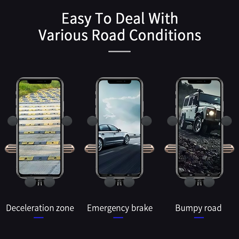Essager 360 Rotation Gravity Mobile Stand for Car Easy Operation Stable Car Stand