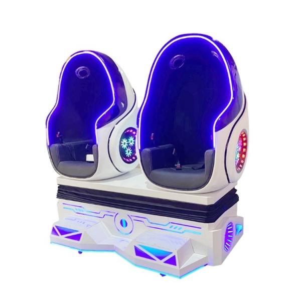 Quality Attractions VR Park Double 2 Seats Machine 9D VR Chair Cinema With VR Glasses for sale