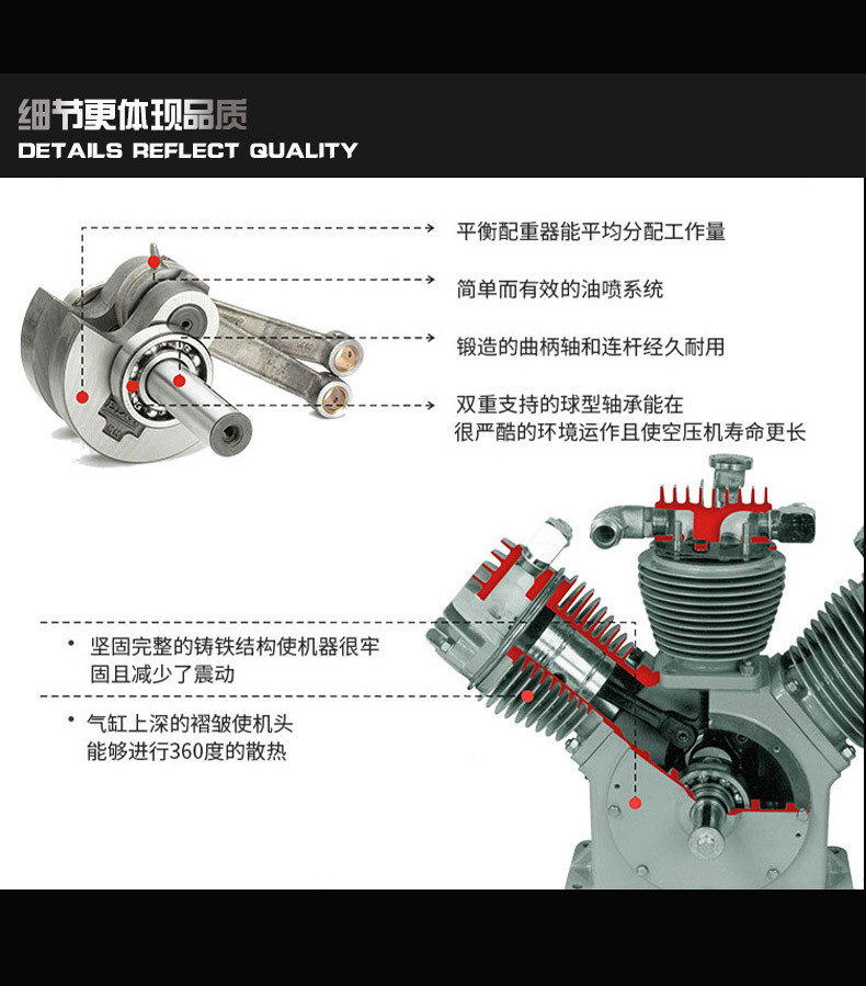 KB-15 Series Piston Air Compressor Medium And High Pressure 220V